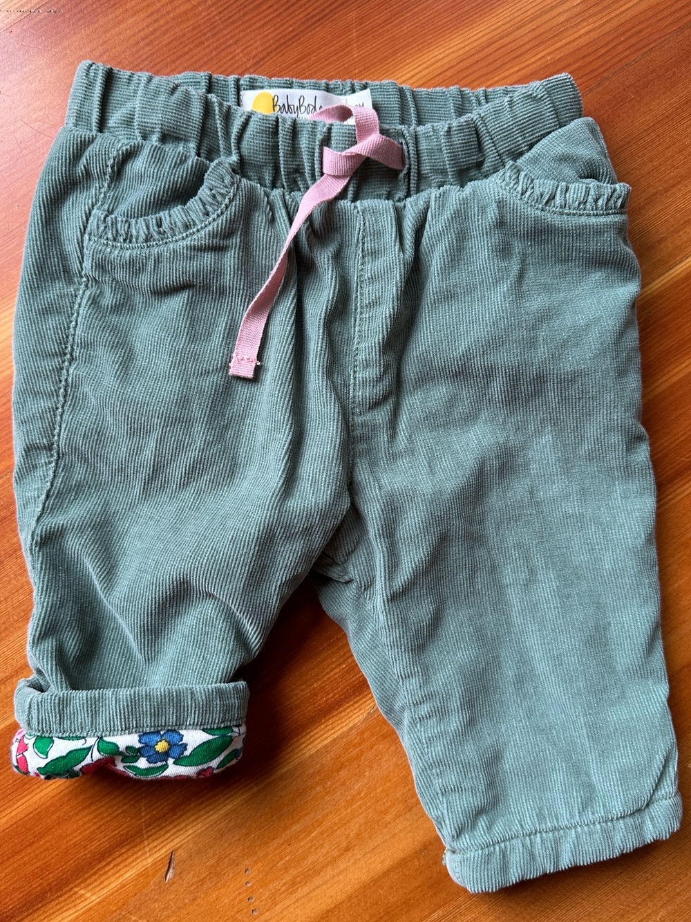 BABY BODEN Pants Jeans Corduroy Floral Wide Leg Bottoms Cotton